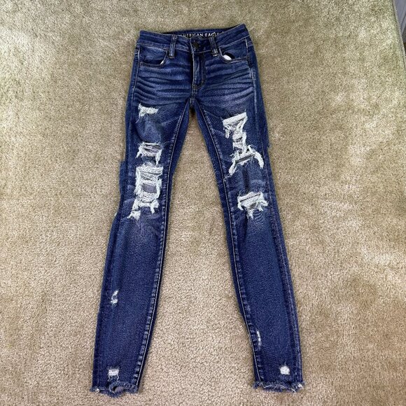 American Eagle Outfitters Denim - American Eagle Next Level Stretch Low Rise Jegging Crop Size 00 24x28 E799